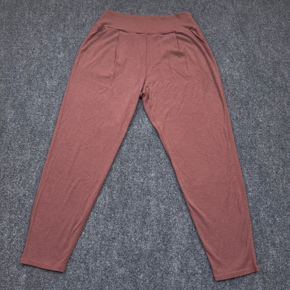 Vuori Lux At Ease Harem Jogger Women's M Terracotta Ribbed High Rise VW479